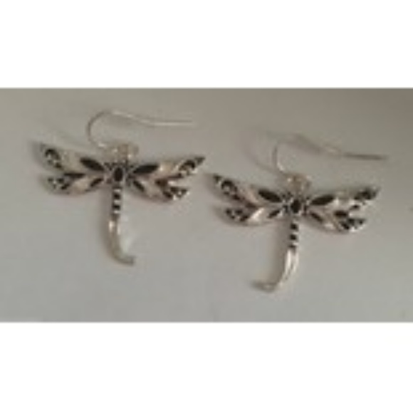 Handmade Jewelry - Dragonfly Earrings Dangle hooks Handmade New